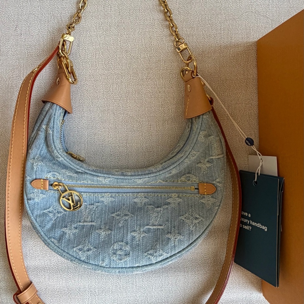 Louis Vuitton Light Blue Denim Loop Bag